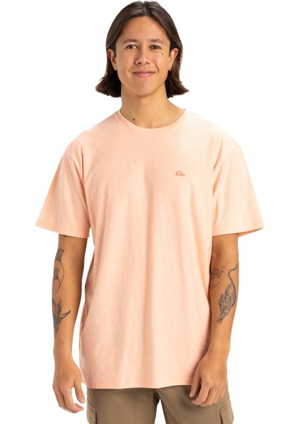 Slub Roundneck Erkek Kısa Kollu Tişört EQYKT04377 Somon