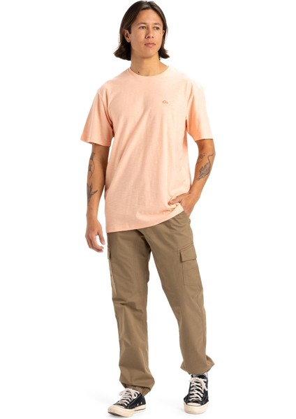 Slub Roundneck Erkek Kısa Kollu Tişört EQYKT04377 Somon