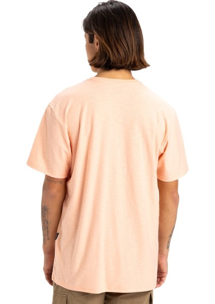 Slub Roundneck Erkek Kısa Kollu Tişört EQYKT04377 Somon
