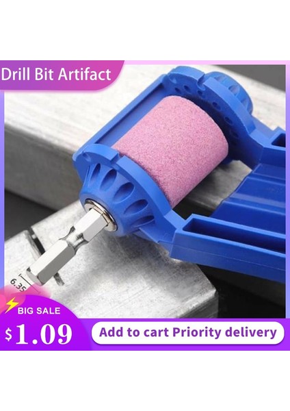 AH0170-03 2.0-12.5mm Taşınabilir Matkap Ucu Bileyici 1 Takım Korindon Taşlama Bit Aracı Büküm Matkap Ucu Bileme Makinesi (Yurt Dışından)
