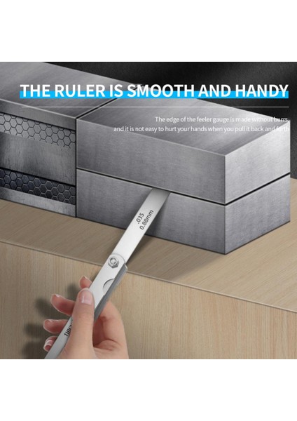 01 0.04MM-0.88MM Feeler Ölçer Metrik Boyut Kalınlık Ölçer Seti Vanalar Vanaların Yaprakları Ölçüm Probu Boşluğu Için Buji Boşluğu (Yurt Dışından) fırsatları