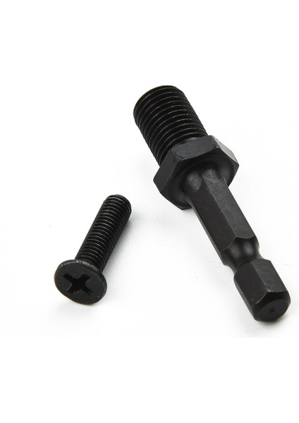 1/4 Hex Shank Adaptör Dişli Vida Matkap Ucu Chuck Için 1/4 Hex Shank Adaptörü 3/8 "-24UNF Erkek Dişli Vida (Yurt Dışından)