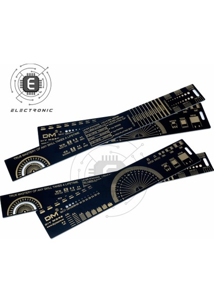 20CM Aideepen 3 Tip 15CM 20CM 25CM Pcb Cetvel Çok Fonksiyonlu Ölçüm Aracı Direnç Kondansatör Çip Ic Smd Diyot Transistör (Yurt Dışından) fırsatları