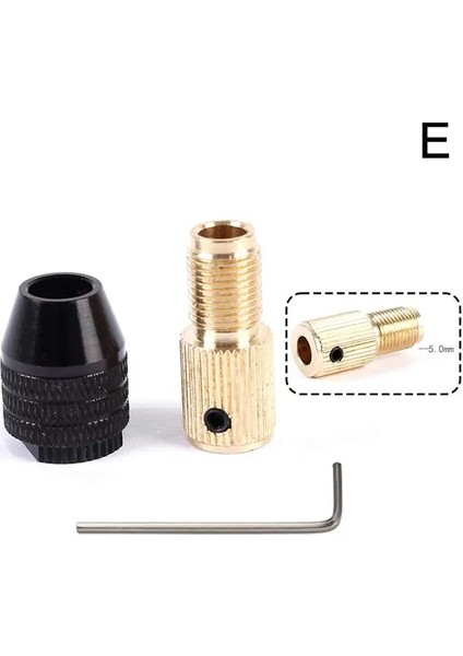 5.0mm Elektrik Motor Mili Mini Matkap Chuck Fikstürü 0.5-3.2 Matkap Mikro 2mm-5mm Hex Matkap Ucu Chuck Matkap mm Chuck Adaptörü H4B4 (Yurt Dışından)