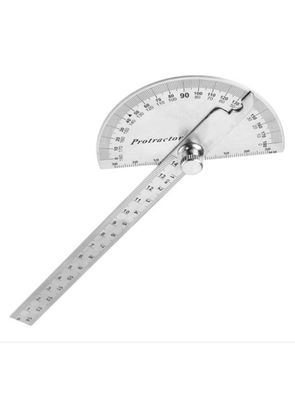 Beyaz Yenı 100/145MM Paslanmaz Çelik 180 Iletki Açı Ölçer Ölçüm Cetveli Döner Mekanik Alet Cetvel Iletki (Yurt Dışından)