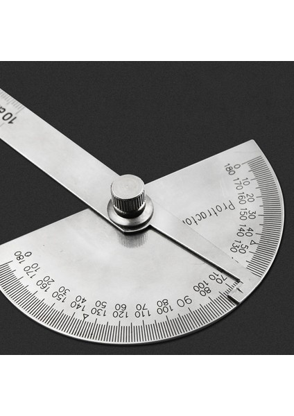 Beyaz Yenı 100/145MM Paslanmaz Çelik 180 Iletki Açı Ölçer Ölçüm Cetveli Döner Mekanik Alet Cetvel Iletki (Yurt Dışından) fiyatları