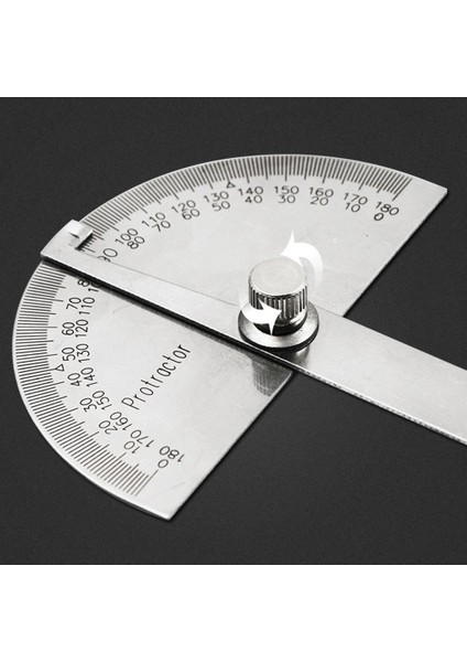 Beyaz Yenı 100/145MM Paslanmaz Çelik 180 Iletki Açı Ölçer Ölçüm Cetveli Döner Mekanik Alet Cetvel Iletki (Yurt Dışından) fırsatları