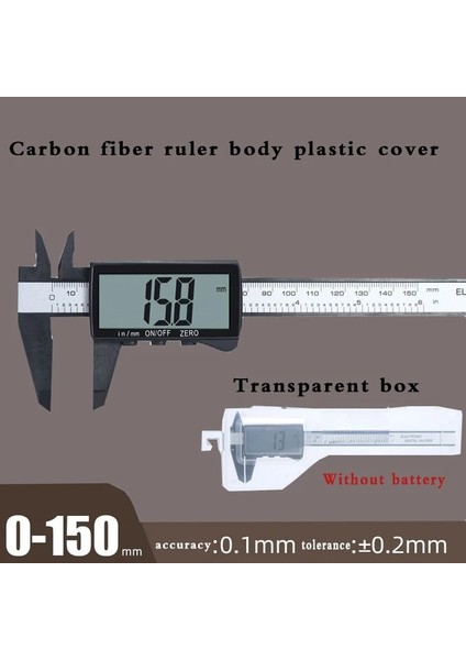 Stil 5 Kumpas Aracı Dijital Kalibratör Dijital Kalibre Vernier Plastik Kumpas Kalınlık Ölçer Derinlik Elektronik Cetvel (Yurt Dışından)