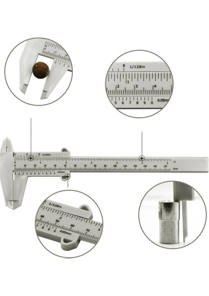 150MM Siyah Xiaomi 150MM Ağaç Işleme Aleti Metal Işleme Sıhhi Tesisat Modeli Yapımı Plastik Sürmeli Kumpas Açıklık Derinlik Çapı Ölçü Aracı (Yurt Dışından) indirimleri