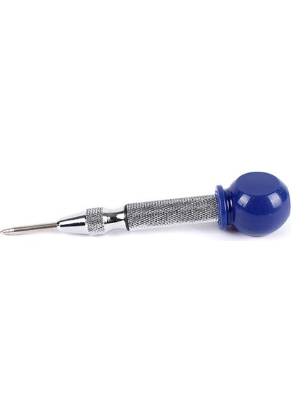 130MM Mavi 5 ''otomatik Merkez Zımbası Ahşap Dönen Otomatik Merkez Pim Zımbası Grev Yaylı Işaretleme Başlangıç Delikleri Aracı Keski (Yurt Dışından)