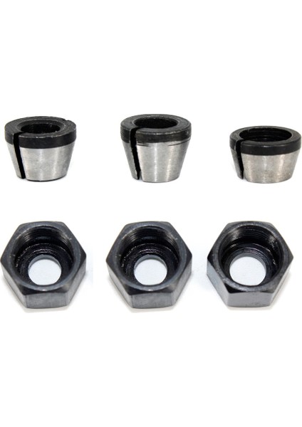 6mm Collet Chuck 6mm 6.35MM 8mm Somun Adaptörü Ağaç Işleme Gravür Kırpma Makinesi Elektrikli Yönlendirici Elektrikli El Aletleri (Yurt Dışından)