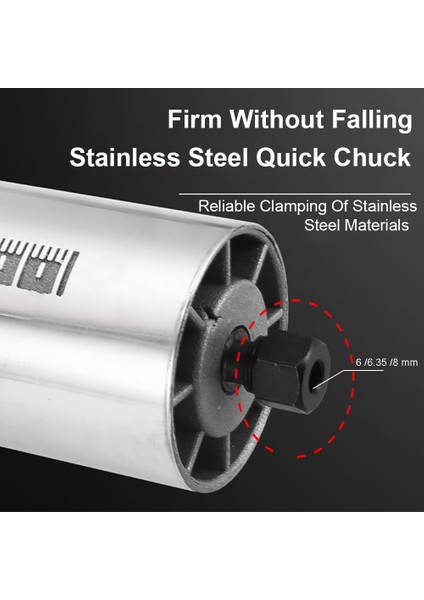 6mm Collet Chuck 6mm 6.35MM 8mm Somun Adaptörü Ağaç Işleme Gravür Kırpma Makinesi Elektrikli Yönlendirici Elektrikli El Aletleri (Yurt Dışından)