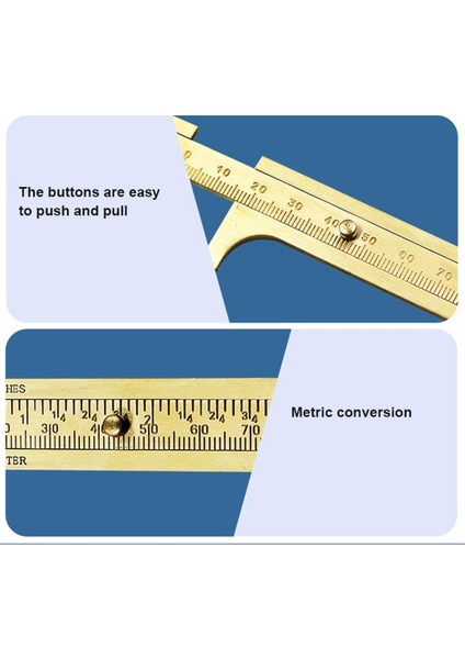 100MM Mini Sürmeli Kumpas Cetvel Bakır Çift Ölçekli Milimetre/inç 80/100MM Sürgülü Ölçer Sürmeli Kumpas Cetvel Ölçme Aracı (Yurt Dışından) fırsatları
