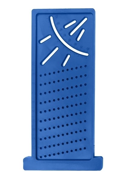 Mavi Ahşap Ölçü Cetveli Profil Işaretleme Aracı Ağaç Işleme Gadget Derinlik Ölçümü Çizim Işaretleme Ölçme Ölçer (Yurt Dışından)