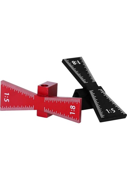 Kırmızı Ağaç Işleme Kırlangıç Marker Alüminyum Alaşım Kırlangıç Işaretleme Şablonu 1:5 1:8 Ahşap Ortak Ölçer Ölçekli Kırlangıç Kılavuzu Araçları (Yurt Dışından) fırsatları