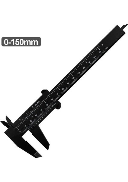 150MM Siyah Dıy Ölçü Aracı Ağaç Işleme Metal Işleme Sıhhi Tesisat Modeli Yapımı 80MM 150MM Sürmeli Kumpas Diyafram Derinlik Çapı Ölçü Aracı (Yurt Dışından)