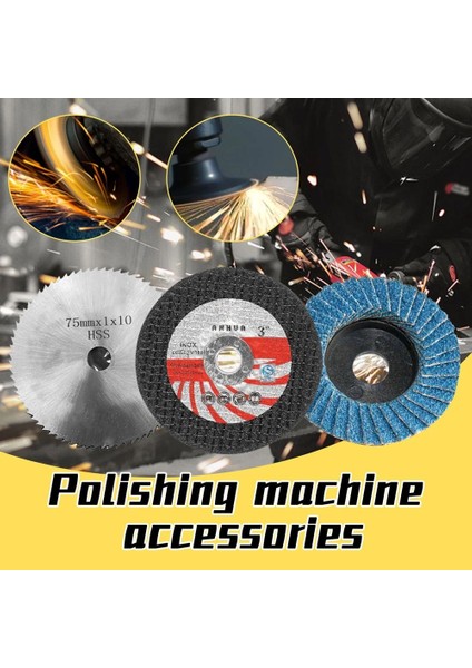 Hss Testere Bıçağı 75MM Çap 10MM Delik Açılı Taşlama Ataşmanı Kesme Parlatma Diski Hss Testere Bıçağı Açılı Taşlama Için Karbit Kesme Diski (Yurt Dışından)