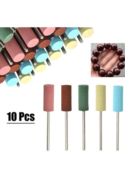 Yeşil 10 Adet Elmas Taşlama Kafası Aşındırıcı Parlatma Ucu 8mm Tekerlek 2.35MM Shank Taş Parlatma Döner Aracı Öğütücü Aksesuarları (Yurt Dışından)