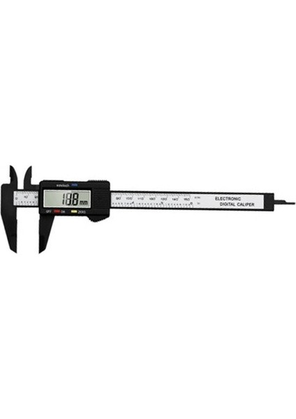 Siyah 0-150MM Dijital Kumpas Elektronik Sürmeli Kumpaslar Ölçme Aracı Büyük Ekran Pakometre Sürmeli Kumpas Yüksek Mukavemetli Kumpas (Yurt Dışından)