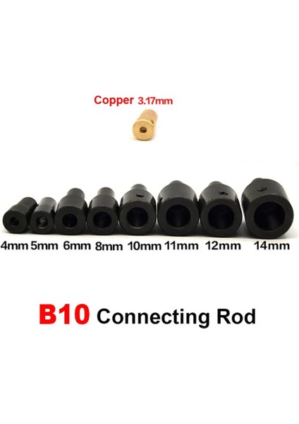 Jto 8mm Jto B10 B12 Matkap Chuck Biyel Kol Bakır Çelik Konik Kaplin Alt Delik 3.17MM 4mm 5mm 6MM8MM Sondaj Makinesi Için (Yurt Dışından) modelleri