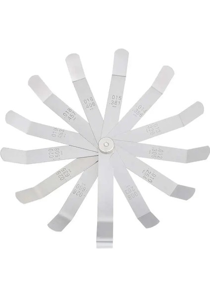 16 Adet Yüksek Kalite 14/16/25/26/32 Adet Telemetre Sentil Valfi Öğretim Sentil 0.04-0.88 mm Boşluk BOYUTU.0015-.035 Bakır Levha (Yurt Dışından)