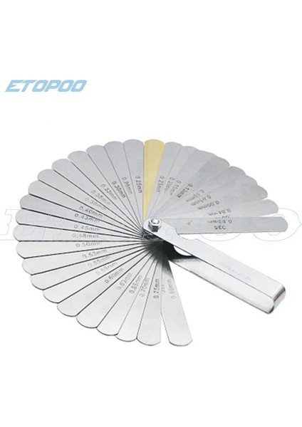 16 Adet Yüksek Kalite 14/16/25/26/32 Adet Telemetre Sentil Valfi Öğretim Sentil 0.04-0.88 mm Boşluk BOYUTU.0015-.035 Bakır Levha (Yurt Dışından)