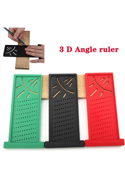 Kırmızı 3D Marangoz Ölçüm Cetveli 3D Açı Cetveli Kare Ahşap Ölçme Aracı Marangoz Işaretleme Cetveli Delik Cetveli 3D Cetvel Marangoz (Yurt Dışından) fiyatları