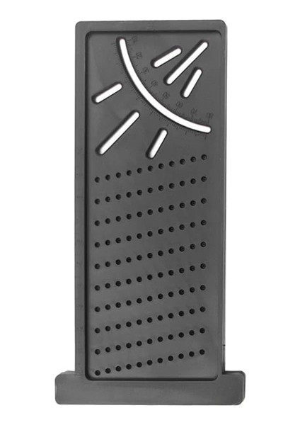 Siyah Ahşap Ölçü Cetveli Profil Işaretleme Aracı Ağaç Işleme Gadget Derinlik Ölçümü Çizim Işaretleme Ölçme Ölçer (Yurt Dışından)