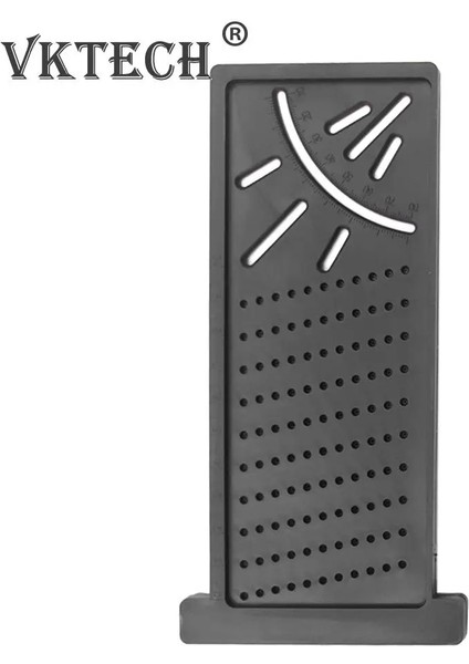 Siyah Ahşap Ölçü Cetveli Profil Işaretleme Aracı Ağaç Işleme Gadget Derinlik Ölçümü Çizim Işaretleme Ölçme Ölçer (Yurt Dışından)