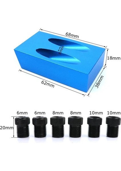 7 Adet 7/14 Adet 15 Derece Cep Delik Delme Jig Kiti Açı Eğik Delik Matkap Kılavuzu Seti Konumlandırma Bulucu Aracı Dıy Ağaç Işleme Için (Yurt Dışından)