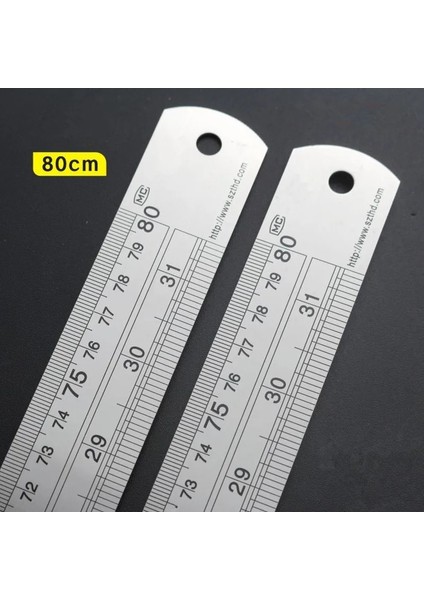 15 cm Metal Paslanmaz Çelik Ölçekli Metrik Cetvel Santimetre Inç Düz Cetvel Hassas Ölçme Aracı Ofis Donanım Ölçme (Yurt Dışından)