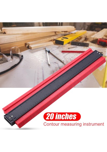 10 Inç B 5/20 Inç Plastik Kontur Profil Ölçer Ölçer Çift Işaretleme Ölçme Ölçme Aracı Laminat Ahşap Kiremit Radyan Cetvel Araçları (Yurt Dışından) fırsatları