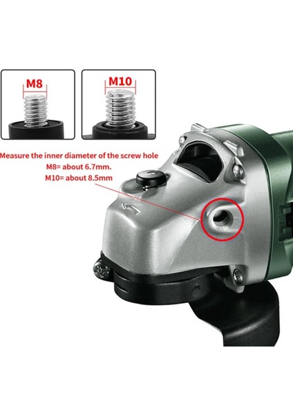 M8 1 Adet Açı Öğütücü Yan Kol Plasicmetal 8MM/10MM Konu Dia 113/134MM Kullanıcı Dostu Tasarım Taşlama Makinesi Yedek Aletleri (Yurt Dışından) modelleri