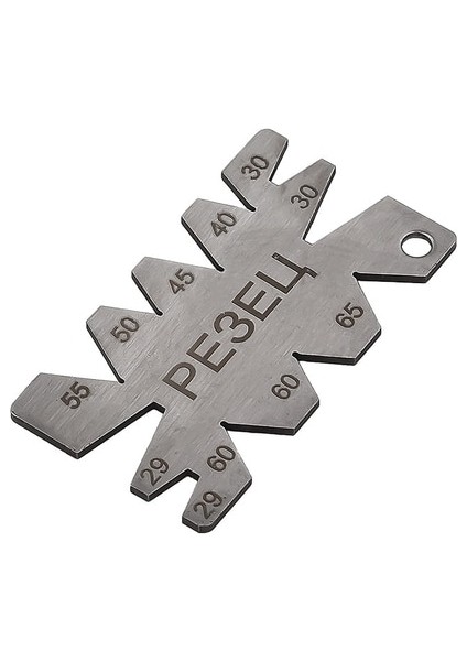 PE3EU 55/60 Derece Metrik Inç Konu Fiş Ölçer Dişli Diş Vida Pitch Göstergeleri Ölçüm Karbon Çelik Merkezi Ölçüm Torna Combina (Yurt Dışından)