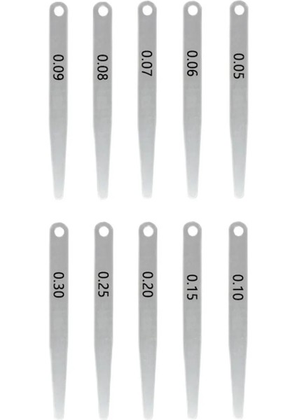 0.25MM 2 Adet/takım Metrik Kalınlık Feeler Ölçer Boşluk Dolgu 0.05-0.30MM Ölçme Aracı Boşluk Genişliği Için Kalınlık Ölçer (Yurt Dışından)