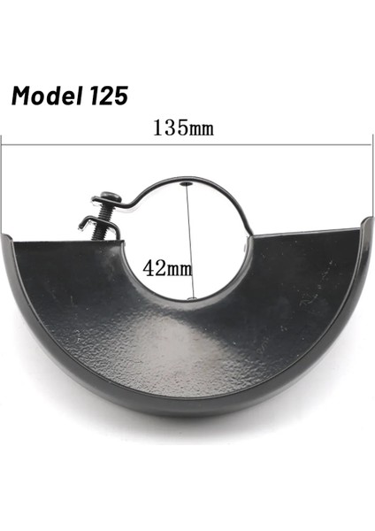 Tip 115 125 Açı Öğütücü Koruyucu Kapak Güvenlik Maskesi Siyah Kesme Makinesi Tabanı Metal Tekerlek Koruma Güvenlik Koruyucu Kapak (Yurt Dışından)
