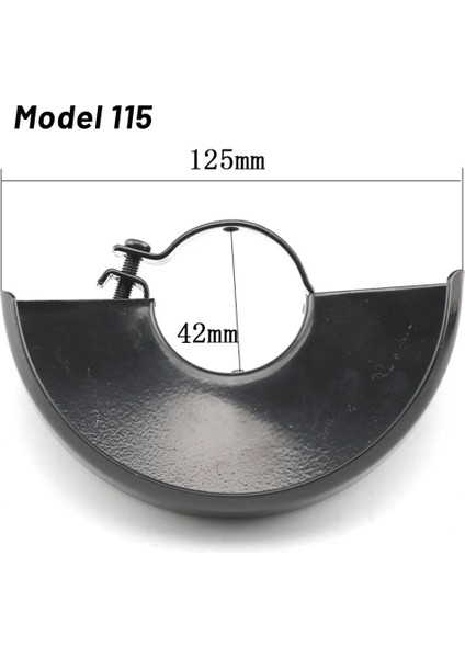 Tip 115 125 Açı Öğütücü Koruyucu Kapak Güvenlik Maskesi Siyah Kesme Makinesi Tabanı Metal Tekerlek Koruma Güvenlik Koruyucu Kapak (Yurt Dışından)