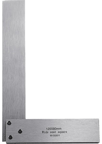 125X80MM Makinist Kare Ölçü Sağ Açı Cetvel 90 Derece Marangoz Mühendisler Için Hassas Çelik Yardımcı Alet (Yurt Dışından) indirimleri