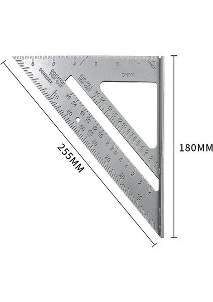 B Tipi 7 Inç Üçgen Cetvel 90 Derece Kare Cetvel Ağaç Işleme Ölçüm Aracı Marangoz Kare Aracı Açı Iletki (Yurt Dışından) modelleri
