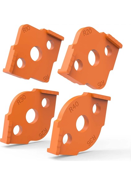 R15-20 1-4pcs Ahşap Panel Yarıçapı R Plaka Hızlı Jig Yönlendirici Masa Bit Köşe Jig Kırpma Makinesi Oyma Makinesi Yuvarlak Köşe Şablonu (Yurt Dışından)
