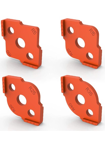 R15-20 1-4pcs Ahşap Panel Yarıçapı R Plaka Hızlı Jig Yönlendirici Masa Bit Köşe Jig Kırpma Makinesi Oyma Makinesi Yuvarlak Köşe Şablonu (Yurt Dışından)