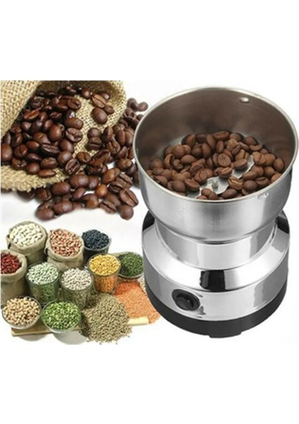 Ab Elektrikli Kahve Değirmeni Ev Için Fındık Fasulye Baharat Blender Tahıl Öğütücü Makinesi Mutfak Çok Fonksiyonlu Kahve Kıyıcı Bıçakları (Yurt Dışından)