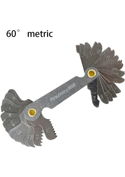 60 Metrik 55/60 Derece Metrik Inç Konu Fiş Ölçer Dişli Diş Vida Pitch Ölçer Ölçme Torna Aracı Karbon Çelik Torna Kombinasyonu Aracı (Yurt Dışından)