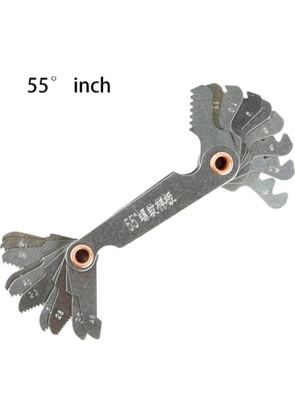 60 Metrik 55/60 Derece Metrik Inç Konu Fiş Ölçer Dişli Diş Vida Pitch Ölçer Ölçme Torna Aracı Karbon Çelik Torna Kombinasyonu Aracı (Yurt Dışından) fırsatları