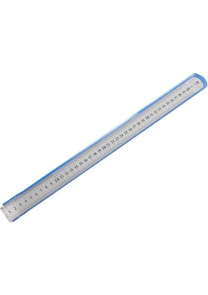 400MM Paslanmaz Çelik Metal Düz Cetvel Hassas Çift Taraflı Ölçme Aracı Çizim Şablon Cetvel Ağaç Işleme Aletleri (Yurt Dışından)