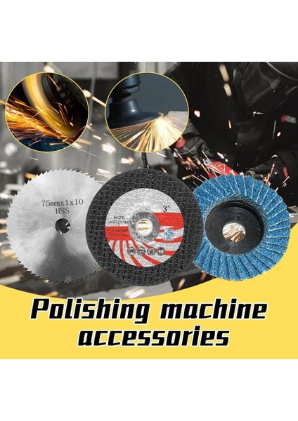 Kesme Diski 75MM Kesme Diski Açılı Taşlama Düz Flap Taşlama Zımpara Diski Pedi Ahşap Metal Daire Testere Bıçakları Dremel Döner Alet Için (Yurt Dışından)