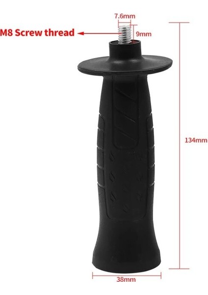 M8 1 Adet M8/M10 Açı Öğütücü Yardımcı Yan Kol 113/134MM Açı Öğütücü Taşlama Tezgahı Aksesuarları Için Yedek Parçalar (Yurt Dışından)