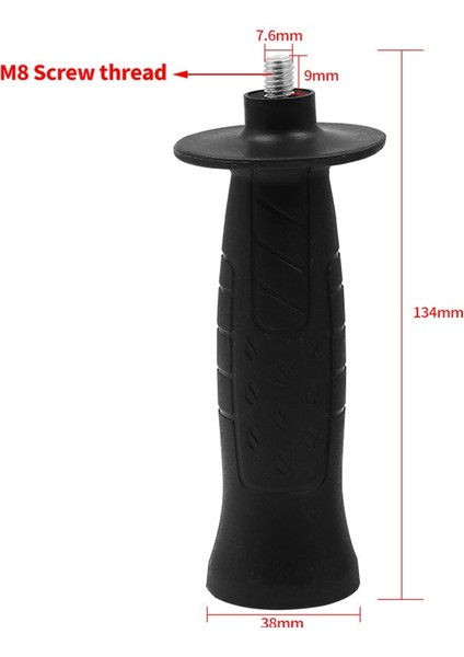 M8 1 Adet M8/M10 Açı Öğütücü Yardımcı Yan Kol 113/134MM Açı Öğütücü Taşlama Tezgahı Aksesuarları Için Yedek Parçalar (Yurt Dışından)