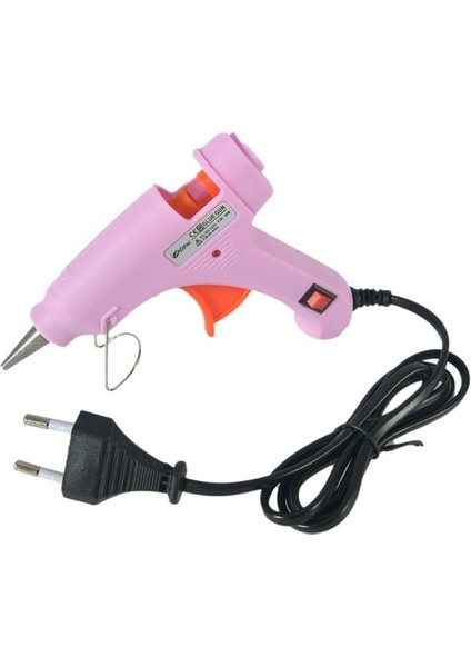 20W Pembe Sıcak Eriyik Tutkal Tabancası Braketi Manuel Dıy Takı Aksesuarları 20W Elektrikli Eriyik Tabancası Tak Yüksek Sıcaklık Silikon Tabancası (Yurt Dışından)