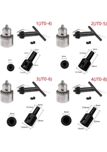 A2 0.3-4mm Monte Hızlı Değişim Chuck Çapı 4/5/6/8mm Jt0 Mikro Motor Matkap Için Elektrik Motor Mili (Yurt Dışından)